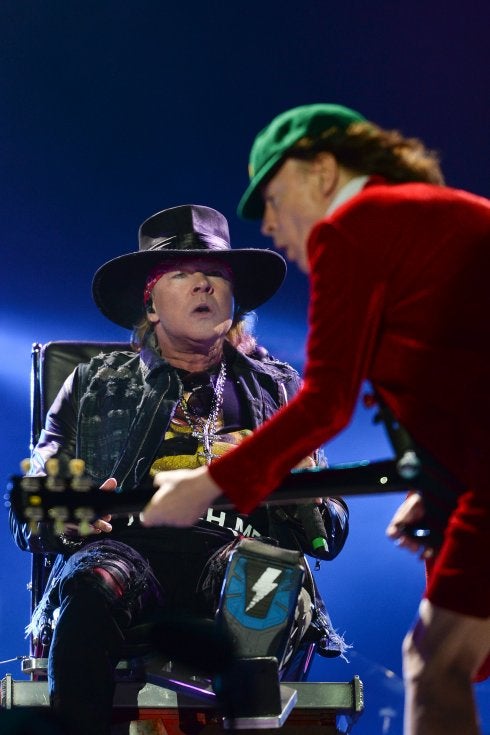 Mal arranque de Axl Rose en AC/DC | Las Provincias
